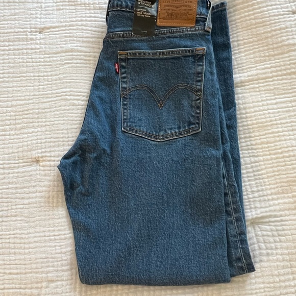 New Levi’s Straight Fit High Rise /Women’s Jeans Size 27 - Picture 2 of 7